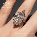 Hot sale jewelry marquise cut cz moissanite diamond engagement ring